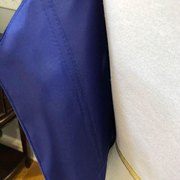 Royal Blue Formal Prom Party Long Gown Dress with Rhinestone Waist Size 4 - Picture 9 of 10